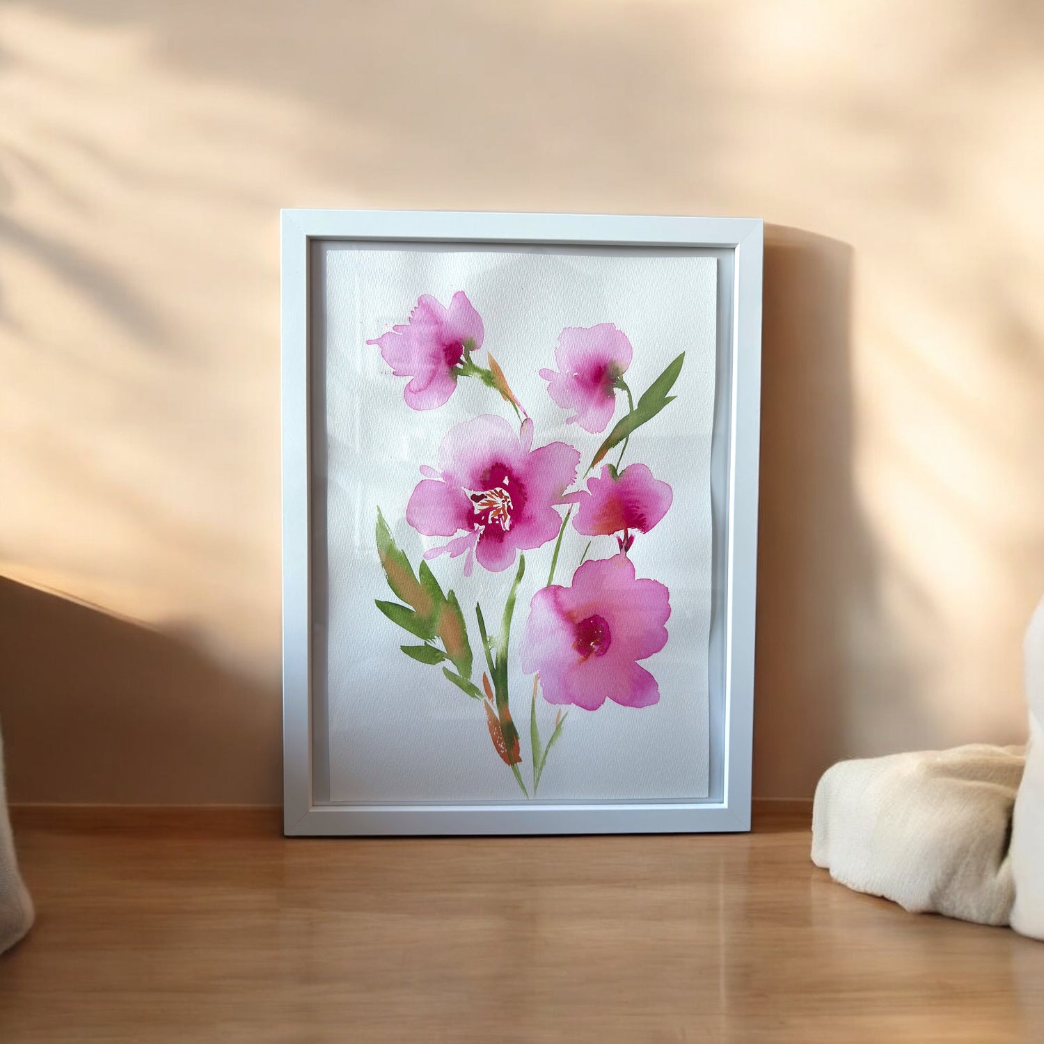 Floral watercolor paintings